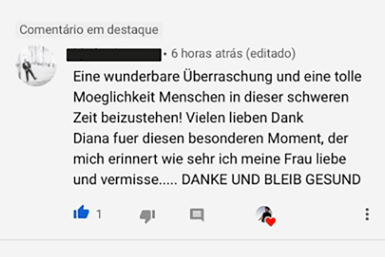 Musikbotschaft per Video - Musik verbindet trotz Corona - Bild von einen Feedback