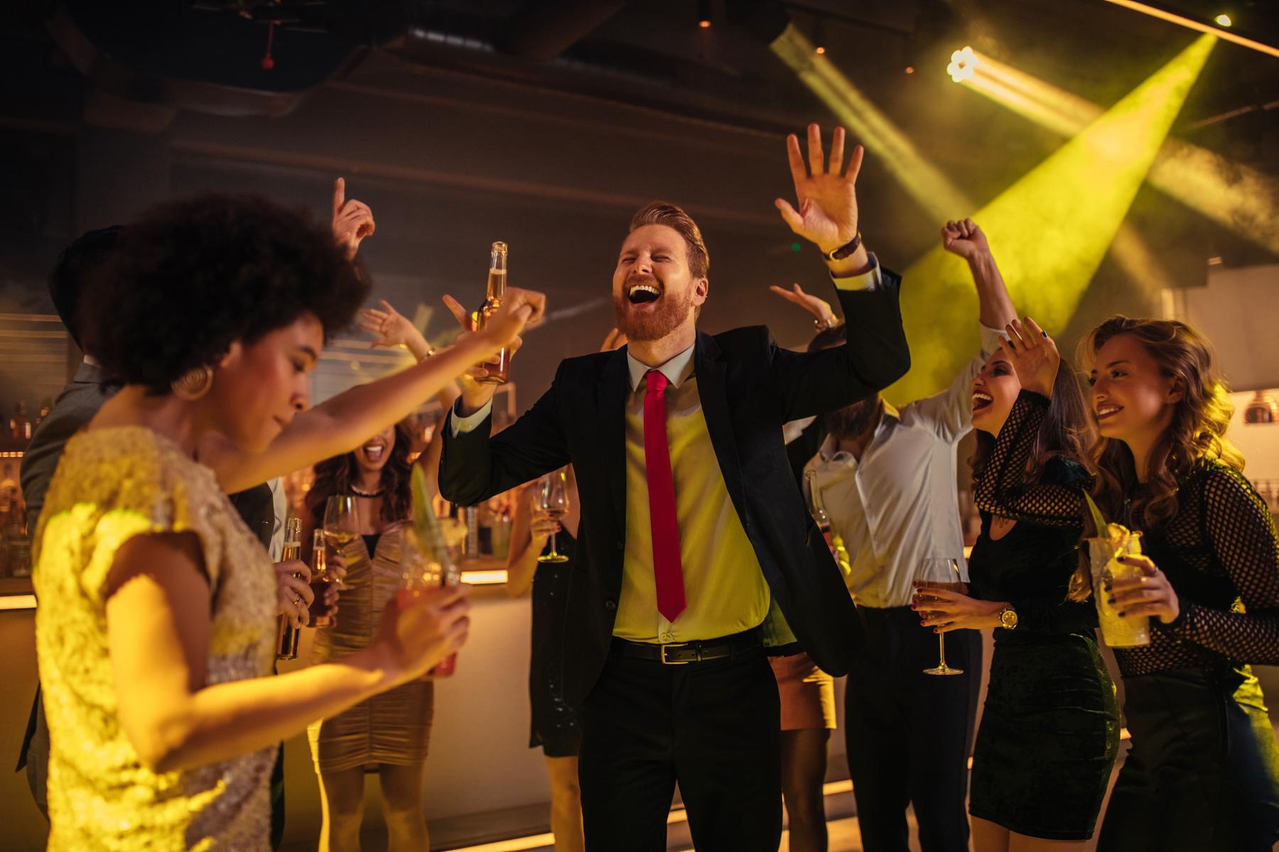 People dancing at an event